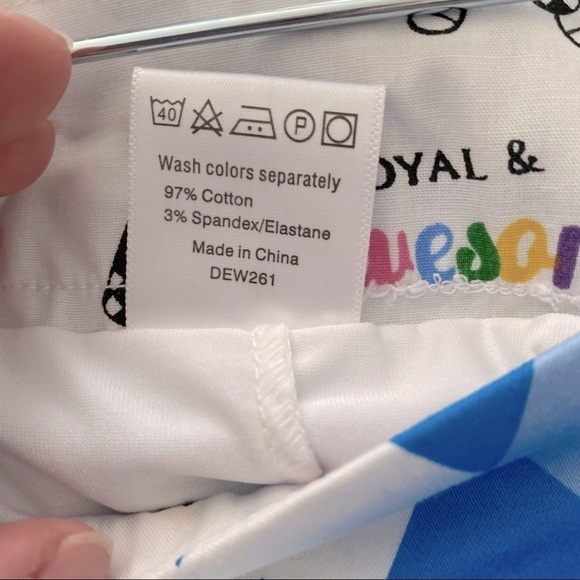 Royal and Awesome Blue and White Argyle Golf Skort - Picture 8 of 9